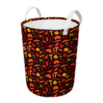 Australia Country Pattern Print Round Laundry Basket