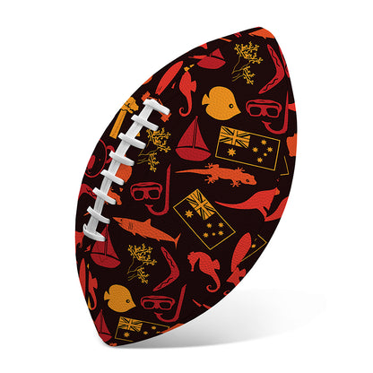 Australia Country Pattern Print Rugby Ball