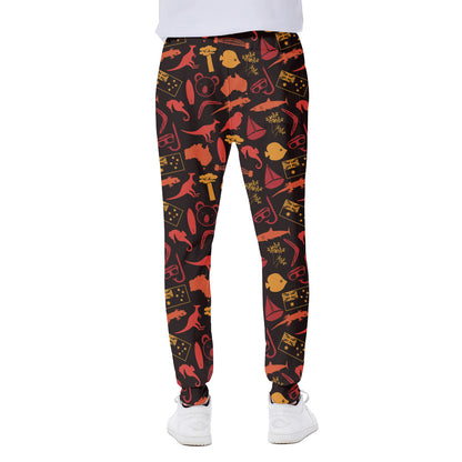 Australia Country Pattern Print Scuba Joggers