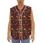 Australia Country Pattern Print Sleeveless Baseball Jersey