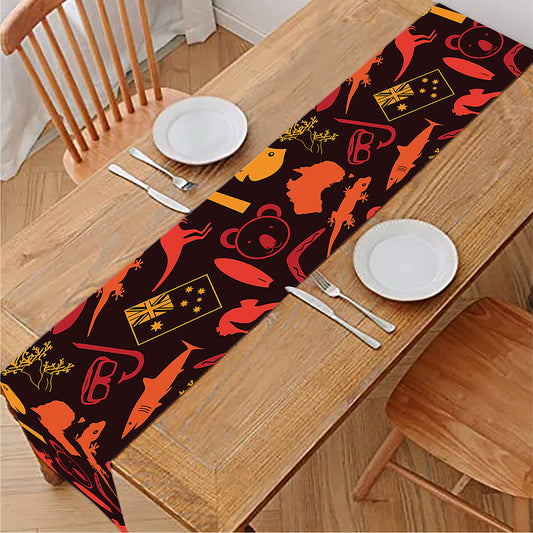 Australia Country Pattern Print Table Runner