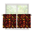 Australia Country Pattern Print Tier Curtains