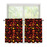 Australia Country Pattern Print Tier Curtains