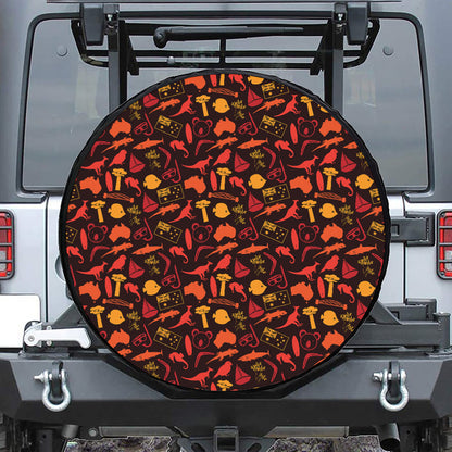 Australia Country Pattern Print Tire Cover