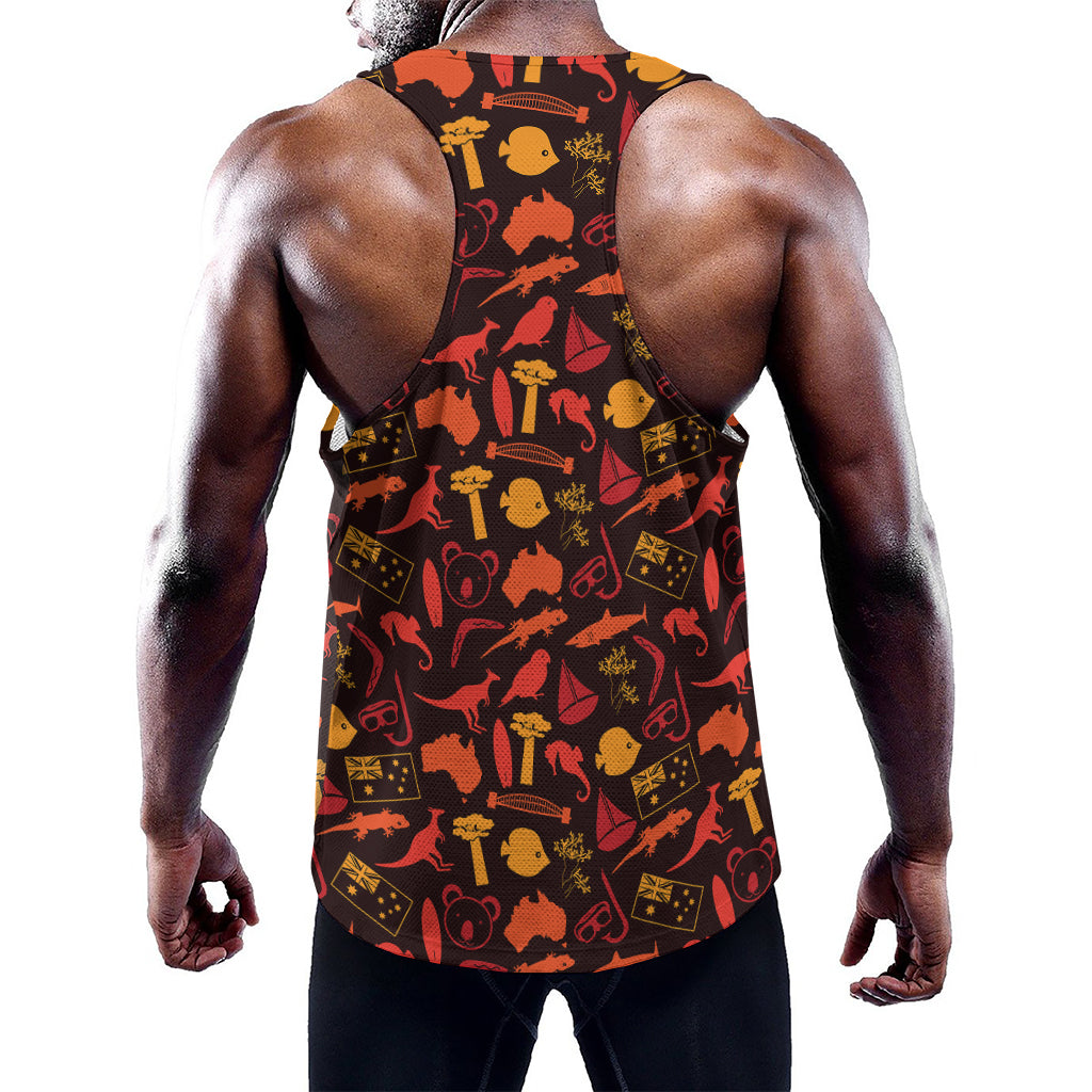Australia Country Pattern Print Training Tank Top