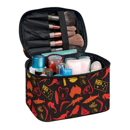 Australia Country Pattern Print Travel Makeup Bag