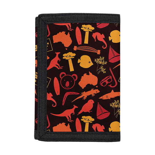 Australia Country Pattern Print Trifold Wallet