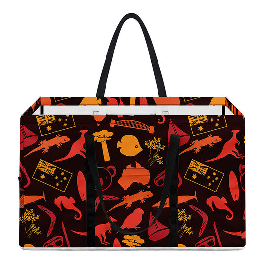 Australia Country Pattern Print Utility Tote Bag