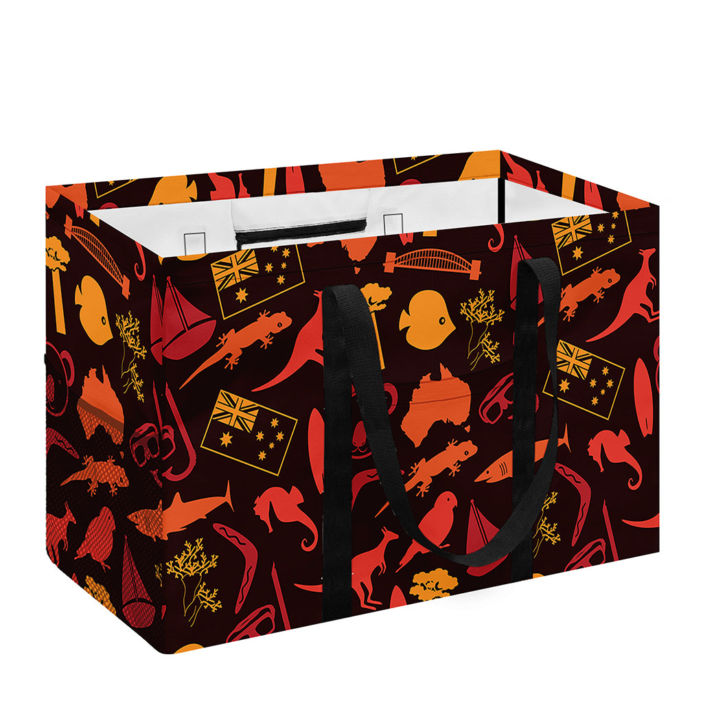 Australia Country Pattern Print Utility Tote Bag