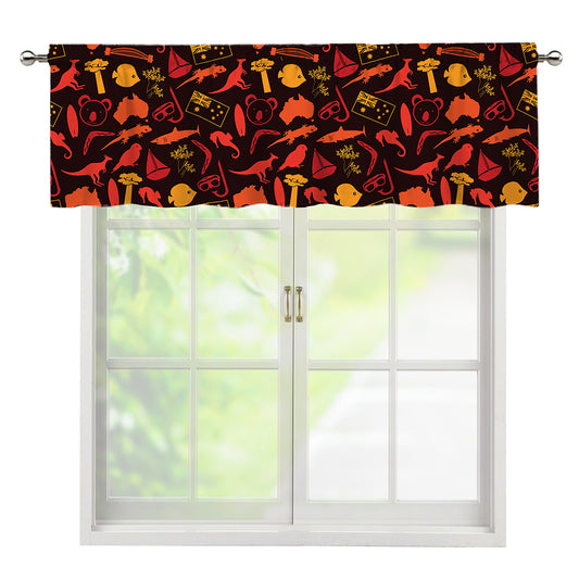 Australia Country Pattern Print Window Valance