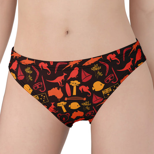Australia Country Pattern Print Women's Panties