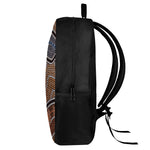 Australia River Aboriginal Dot Print 17 Inch Backpack