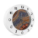 Australia River Aboriginal Dot Print Alarm Clock