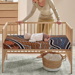 Australia River Aboriginal Dot Print Baby Crib Sheet