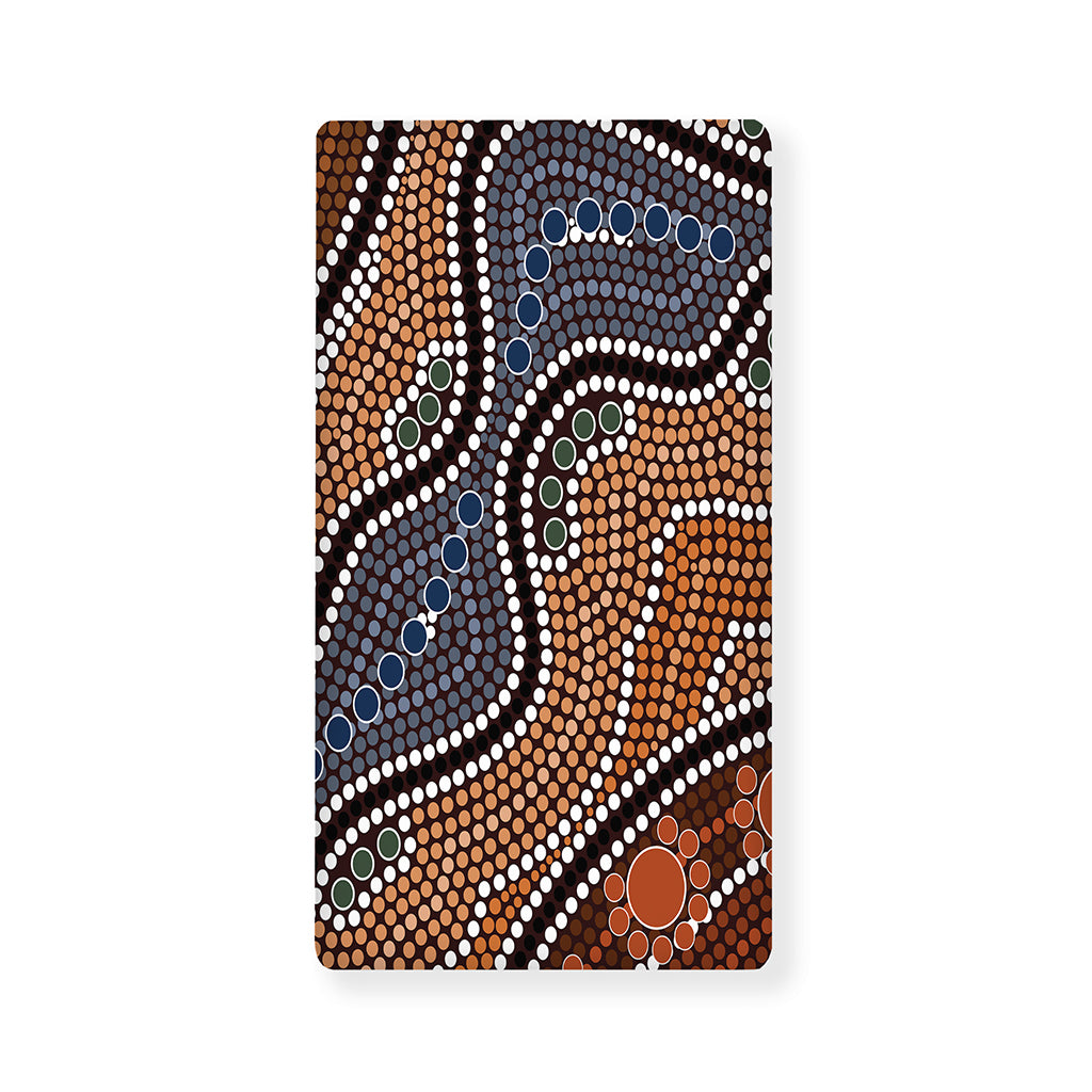 Australia River Aboriginal Dot Print Baby Crib Sheet