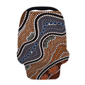 Australia River Aboriginal Dot Print Baby Seat Cover