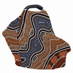 Australia River Aboriginal Dot Print Baby Seat Cover