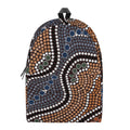 Australia River Aboriginal Dot Print School Backpack