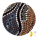 Australia River Aboriginal Dot Print Basketball