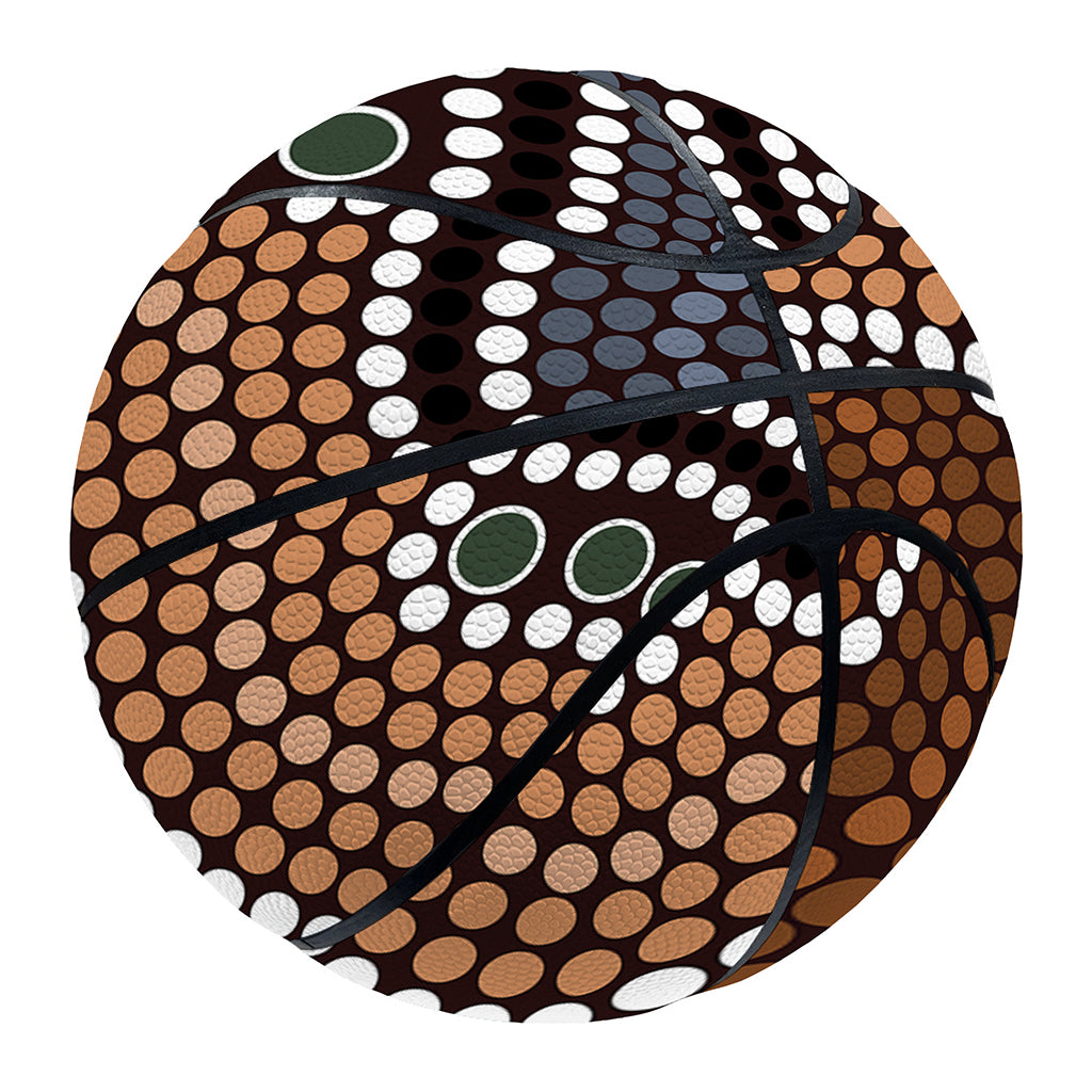 Australia River Aboriginal Dot Print Basketball