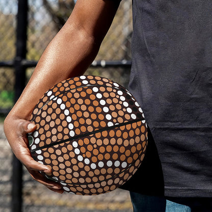 Australia River Aboriginal Dot Print Basketball
