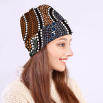 Australia River Aboriginal Dot Print Beanie