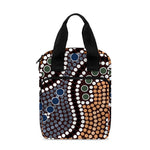 Australia River Aboriginal Dot Print Bible Tote Bag