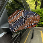 Australia River Aboriginal Dot Print Car Side Mirror Covers
