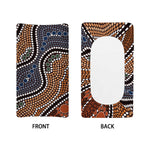 Australia River Aboriginal Dot Print Changing Pad Cover