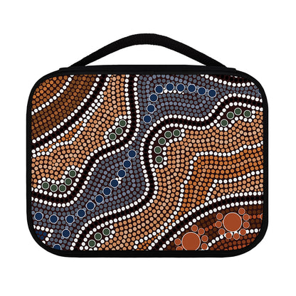 Australia River Aboriginal Dot Print Classic Bible Case