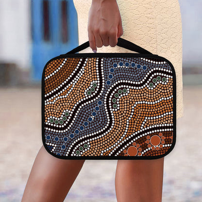Australia River Aboriginal Dot Print Classic Bible Case
