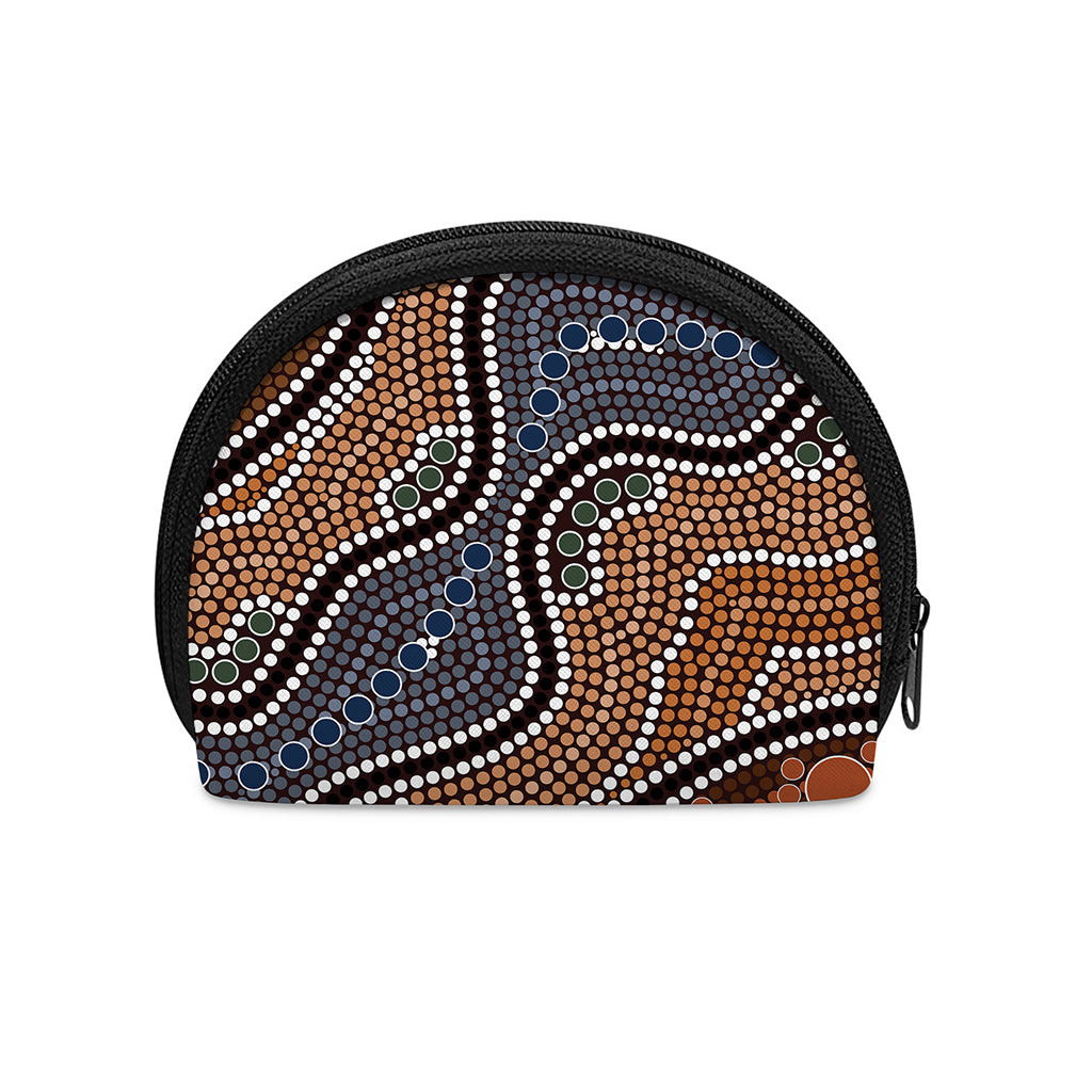 Australia River Aboriginal Dot Print Coin Purse