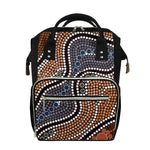 Australia River Aboriginal Dot Print Diaper Bag