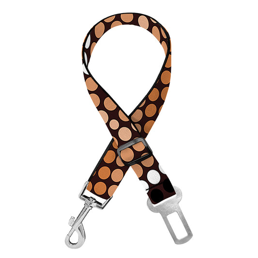 Australia River Aboriginal Dot Print Dog Seat Belt