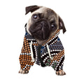 Australia River Aboriginal Dot Print Dog Zip Up Hoodie