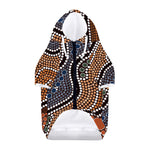 Australia River Aboriginal Dot Print Dog Zip Up Hoodie