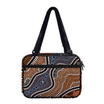 Australia River Aboriginal Dot Print Double Strap Bible Bag