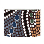 Australia River Aboriginal Dot Print Drum Lamp Shade