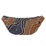 Australia River Aboriginal Dot Print Fanny Pack