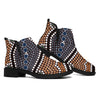 Australia River Aboriginal Dot Print Flat Ankle Boots