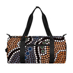 Australia River Aboriginal Dot Print Gym Bag