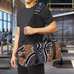 Australia River Aboriginal Dot Print Gym Bag