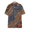 Australia River Aboriginal Dot Print Hawaiian Shirt