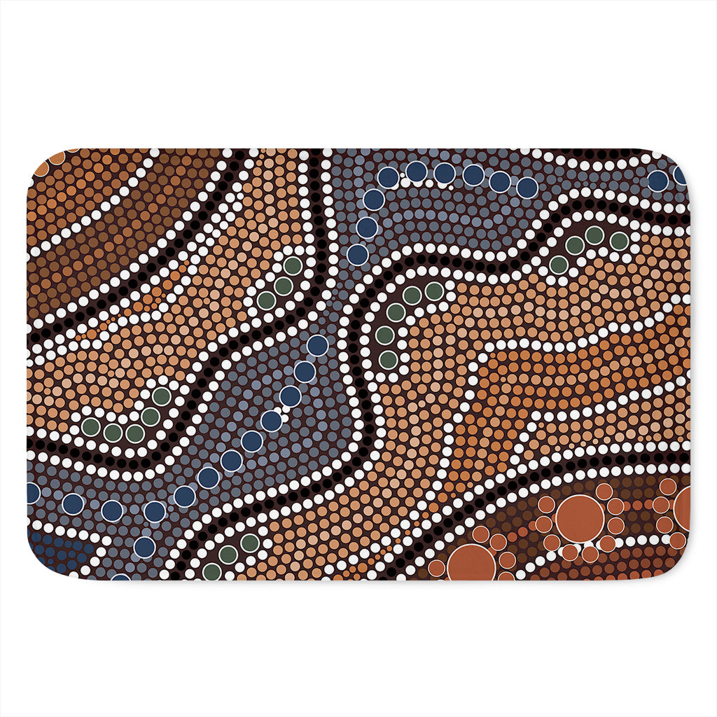 Australia River Aboriginal Dot Print Indoor Door Mat