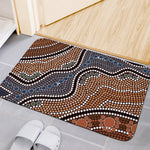 Australia River Aboriginal Dot Print Indoor Door Mat