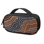 Australia River Aboriginal Dot Print Insulin Cooler Travel Case