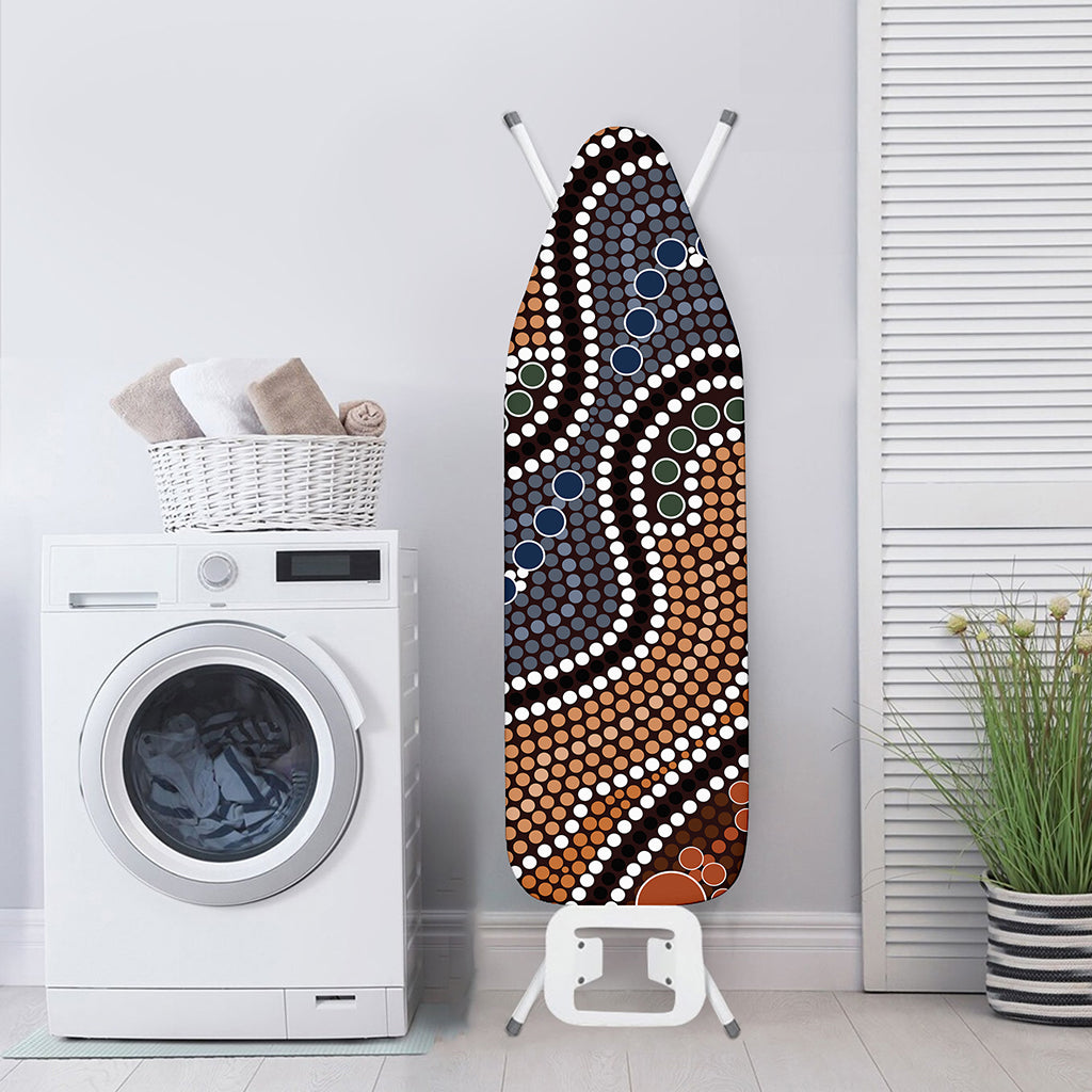 Australia River Aboriginal Dot Print Ironing Board Cover