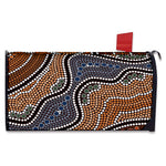 Australia River Aboriginal Dot Print Mailbox Cover