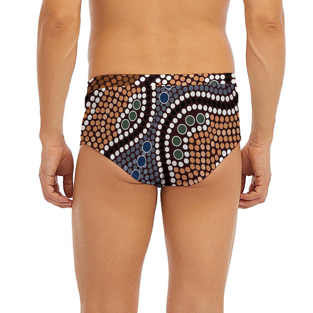 Australia River Aboriginal Dot Print Men's Briefs