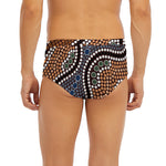 Australia River Aboriginal Dot Print Men's Briefs